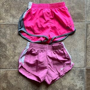 Nike Pink and Gray Athletic Shorts Set size 2T